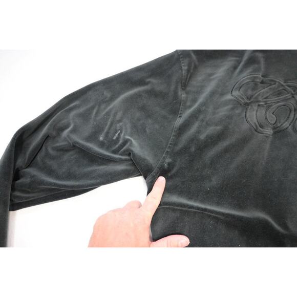 Vintage Coogi Velour Track Jacket Full Zip Gray Long Sleeve Mens Size 4XL - Picture 9 of 12